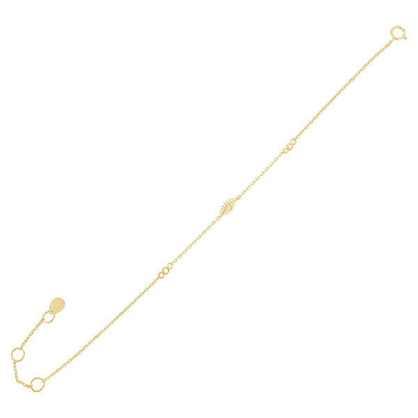 FS0071 925 Sterling Silver Eye Bracelet