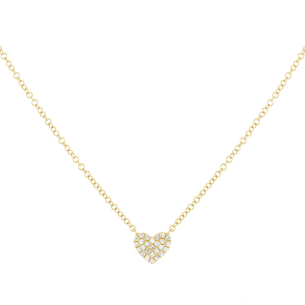 FX0239 925 Sterling Silver Heart Zircon Necklace