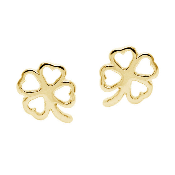 FE0143 925 Sterling Silver Sweet luck clover stud earrings