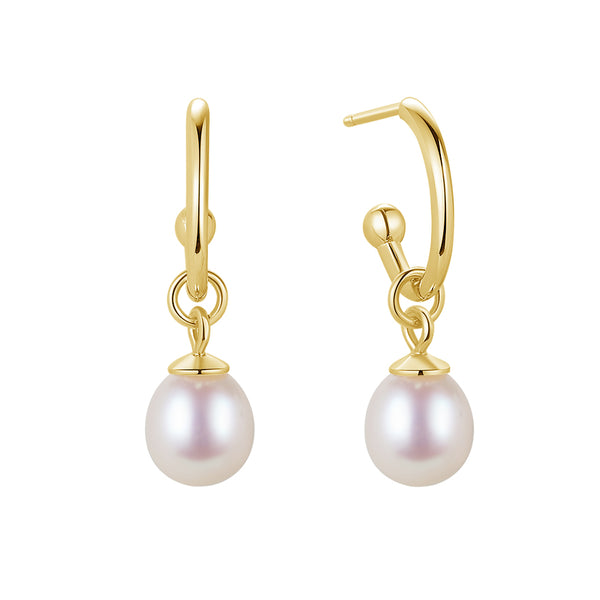 FE1694 925 Sterling Silver Freshwater Pearl Earring
