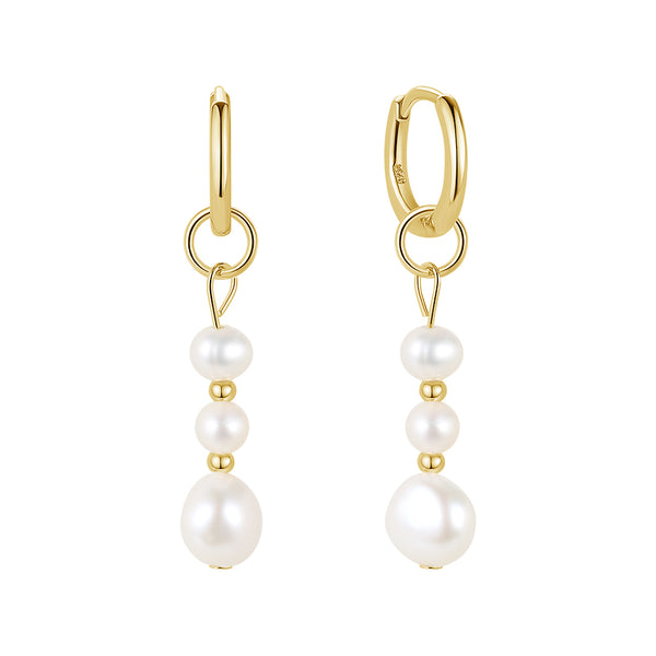 FE1705 925 Sterling Silver Natural Pearl Earrings