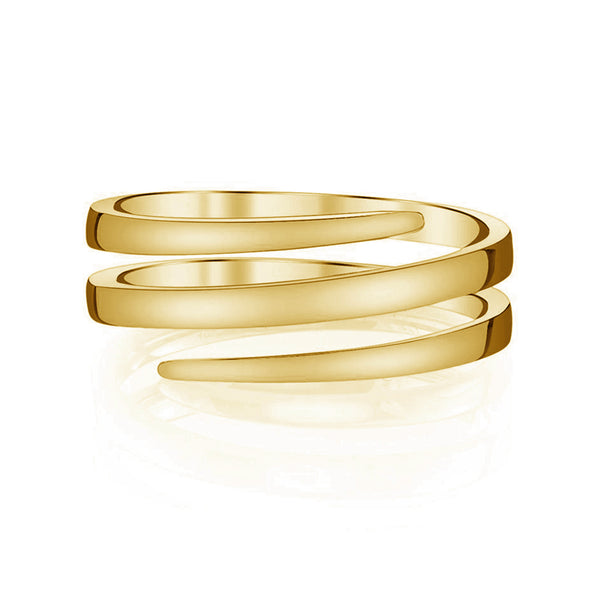 FJ0387 925 Sterling Silver Trendy Coil Ring