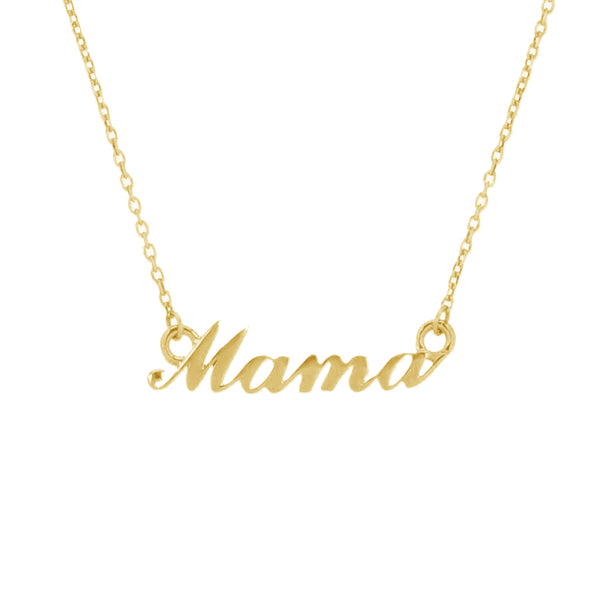 FX0467 925 Sterling Silver MAMA Pendant Necklace