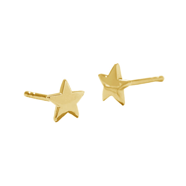 FE1280 925 Sterling Silver Star Studs Earrings