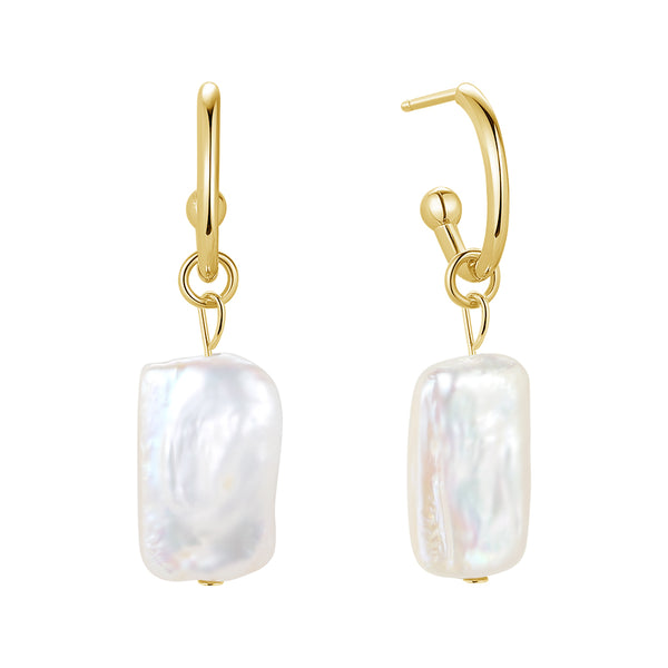 FE1695 925 Sterling Silver Freshwater Pearl Earring