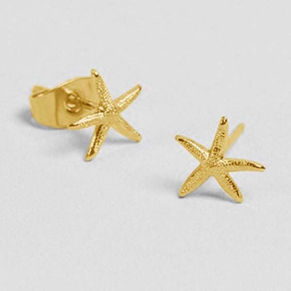 FE0403 925 Sterling Silver Starfish Stud Earrings