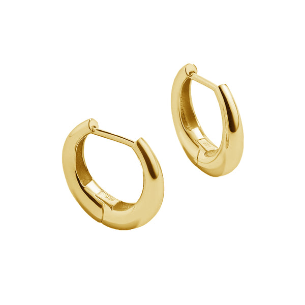 FE1963 925 Sterling Silver Classic Huggie Hoop Earrings For Women