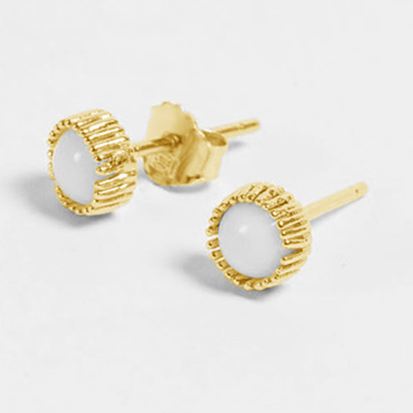 FE0402 Moonstone Stud Earring