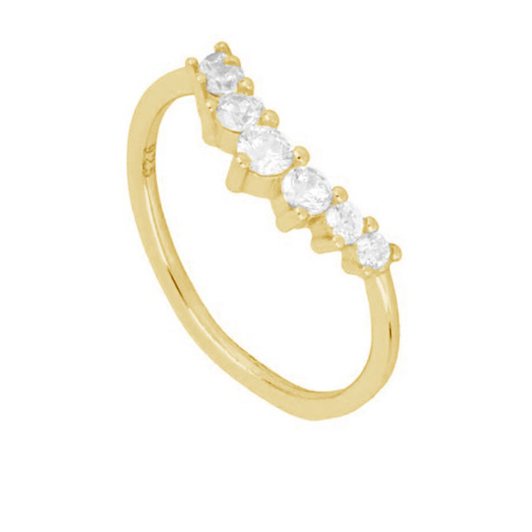 FJ0183 925 Sterling Silver Zircon Ring