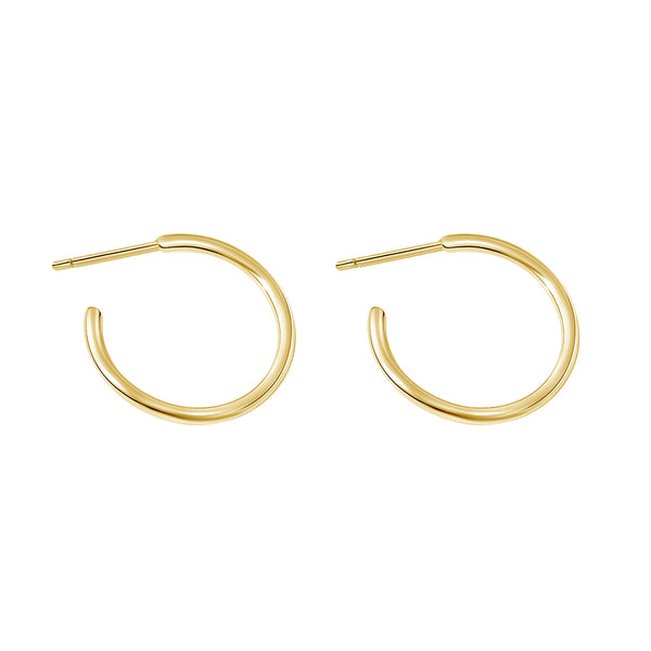 FE1971 925 Sterling Silver Small Fine Hoops Earring