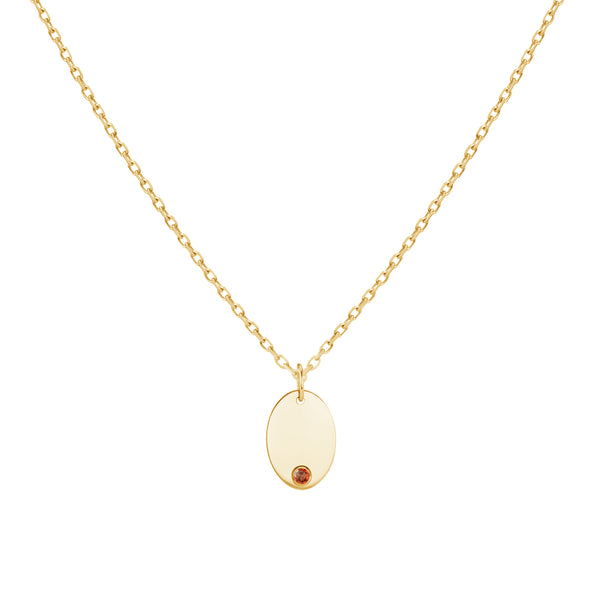 FX0368 925 Sterling Silver Oval Coin Pendant Necklace