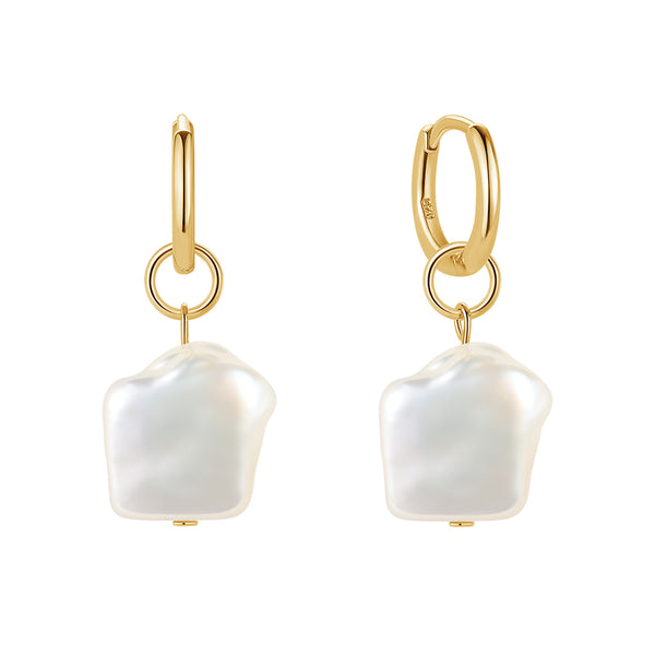 FE1697 925 Sterling Silver Freshwater Pearl Earring
