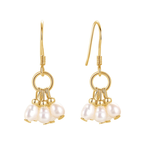 FE1691 925 Sterling Silver Baroque Pearl Earring