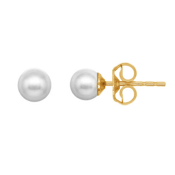 FE0966 925 Sterling Silver Pearl Stud Earrings