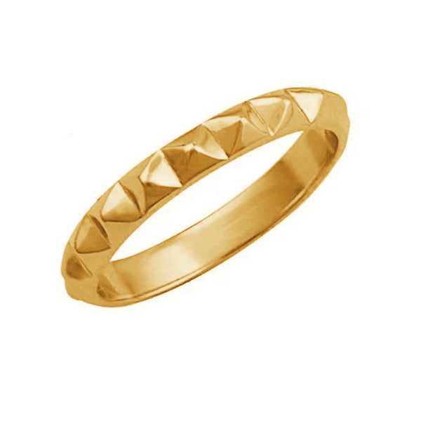 FJ0287 925 Sterling Silver Punk Style Rivet Ring