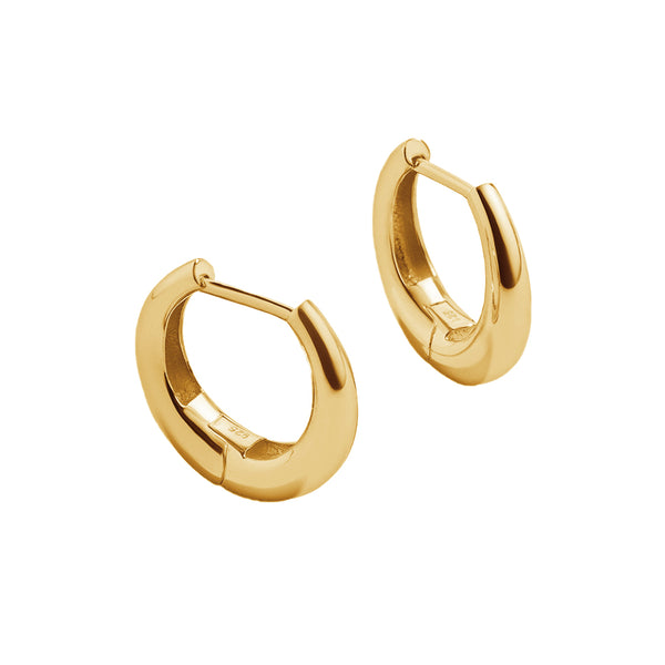 FE1963 925 Sterling Silver Classic Huggie Hoop Earrings For Women