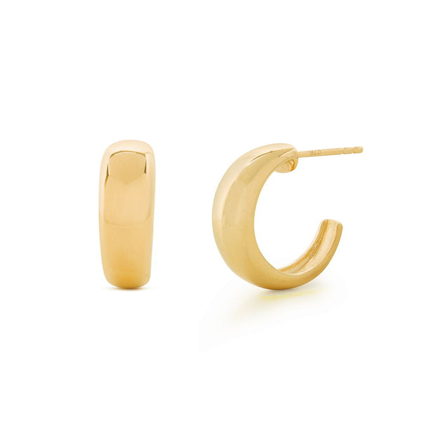 FE0769 925 Sterling Silver Simple Hoop Earrings