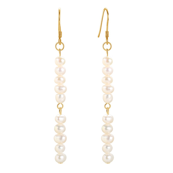 FE1688 925 Sterling Silver Freshwater Pearl Earrings