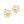 FE1537 925 Sterling Silver Splash Spark Zirconia Stud Earring