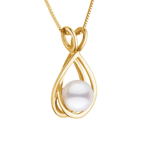 FX0566 925 Sterling Silver Noble Pearl Pendant Necklace