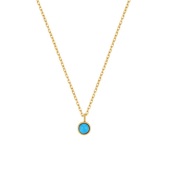 FX0673 Single Turquoise Necklace