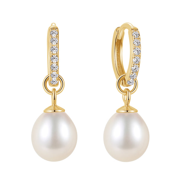 FE1722 925 Sterling Silver Freshwater Pearl Earrings