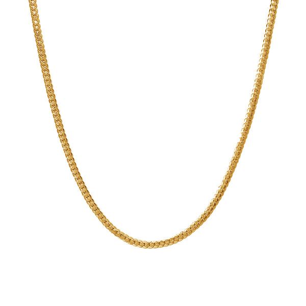 FX0702 925 Sterling Silver Serpentine Herringbone Solid Chain Necklace