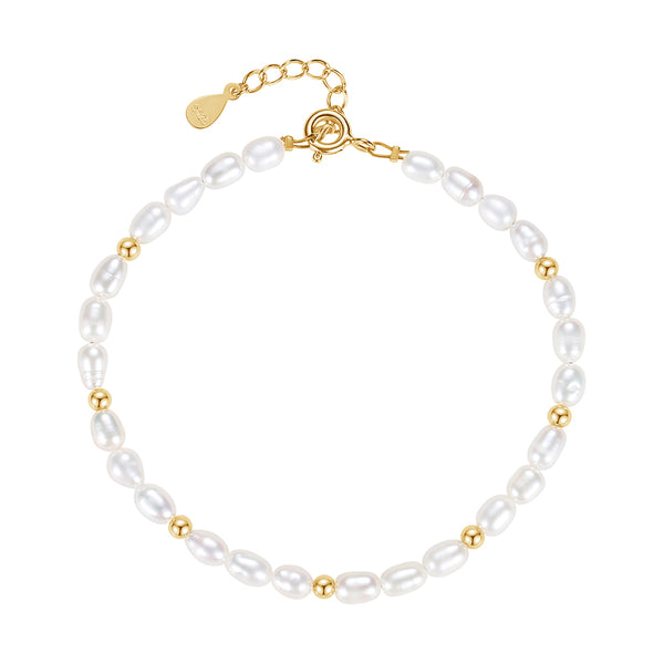 FS0247 925 Sterling Silver Freshwater Pearl Bracelets