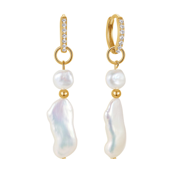 FE1720 925 Sterling Silver Freshwater Pearl Earring