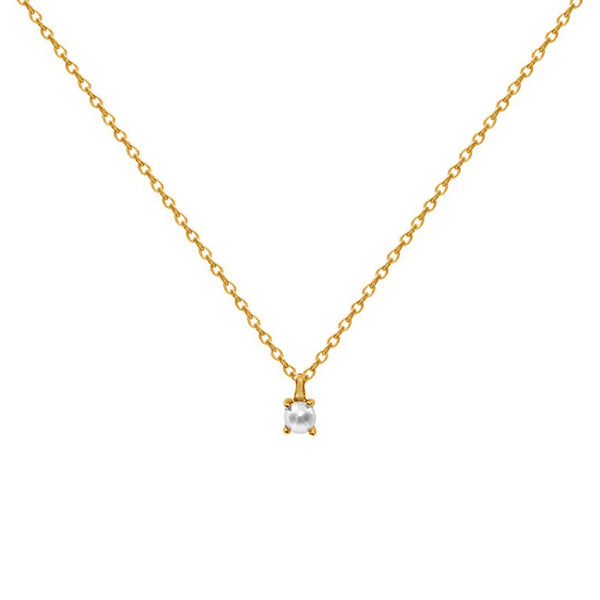 FX0410 925 Sterling Silver Fresh Pearl Necklace