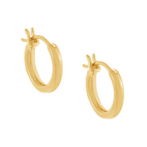 FE0839 925 Sterling Silver Light Luxury Style Hoop Earrings