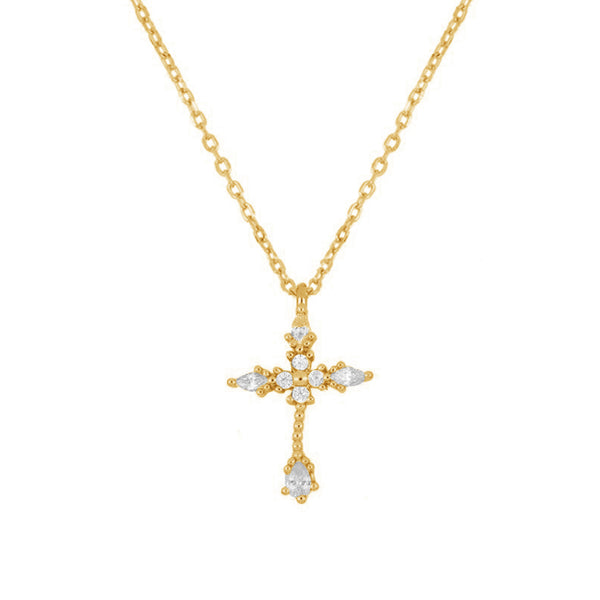 FX0521 925 Sterling Silver Cross Pendant necklace