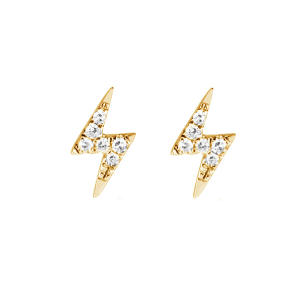 FE1554 925 Sterling Silver Lightning Stud Earrings