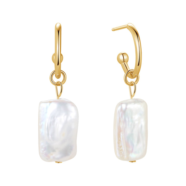 FE1695 925 Sterling Silver Freshwater Pearl Earring