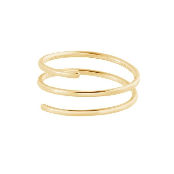 FJ0307 925 Sterling Silver Spring Shape Ring