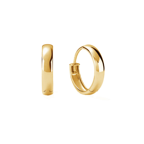 FE1839 925 Sterling Silver Bold Solid Women Hoops