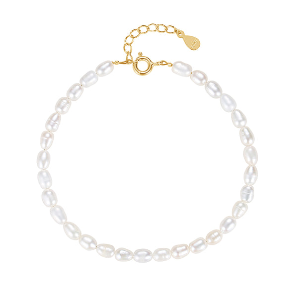 FS0252 925 Sterling Silver Freshwater Pearl Bracelets