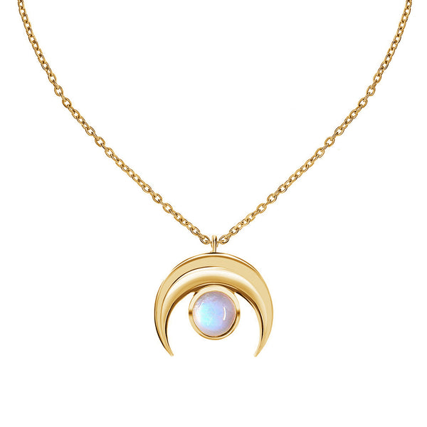 FX0529 Moonstone Pendant Necklace