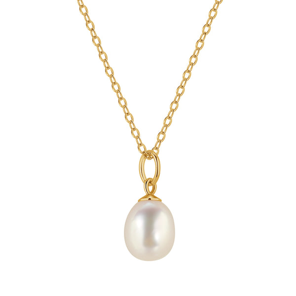 FX0689 925 Sterling Silver Natural Pearl Necklace