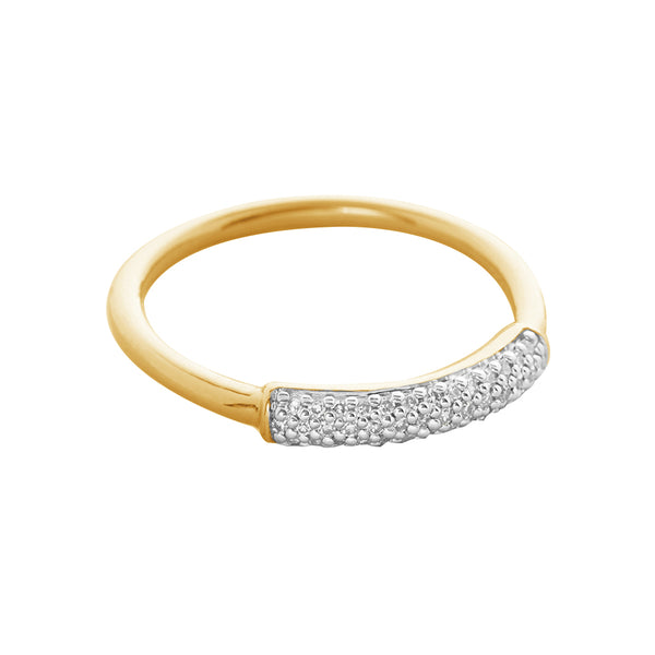 FJ0780 925 Sterling Silver CZ Bar Stacking Ring