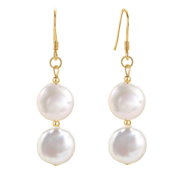 FE1689 925 Sterling Silver Freshwater Pearl Earrings