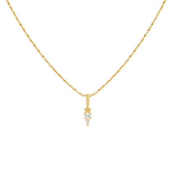 FX0402 925 Sterling Silver Mini Pendant Necklace