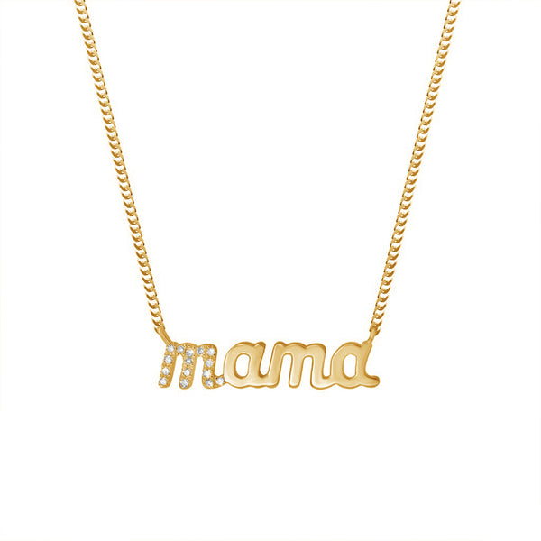 FX0487 925 Sterling Silver Mama Necklace