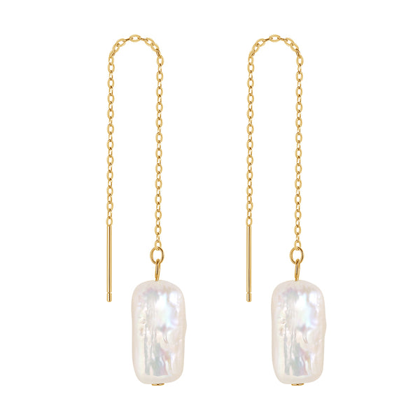 FE1723 925 Sterling Silver Freshwater Pearl Earrings