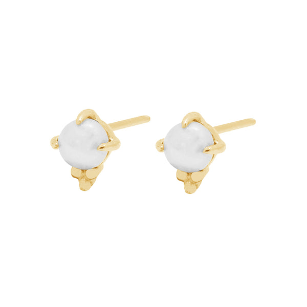 FE1571 925 Sterling Silver Pearl Stud Earrings