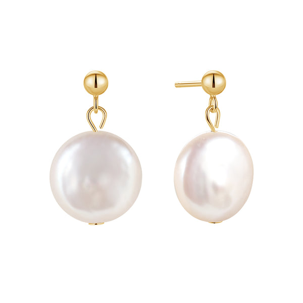 FE1714 925 Sterling Silver Freshwater Pearl Earrings