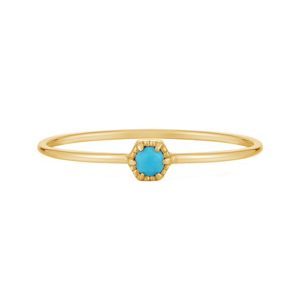 FJ0742 Claw Setting Turquoise Ring
