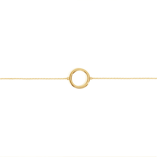 FS0139 925 Sterling Silver Round Circle Bracelet