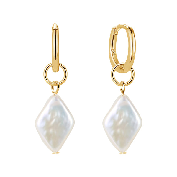 FE1699 925 Sterling Silver Freshwater Pearl Earring