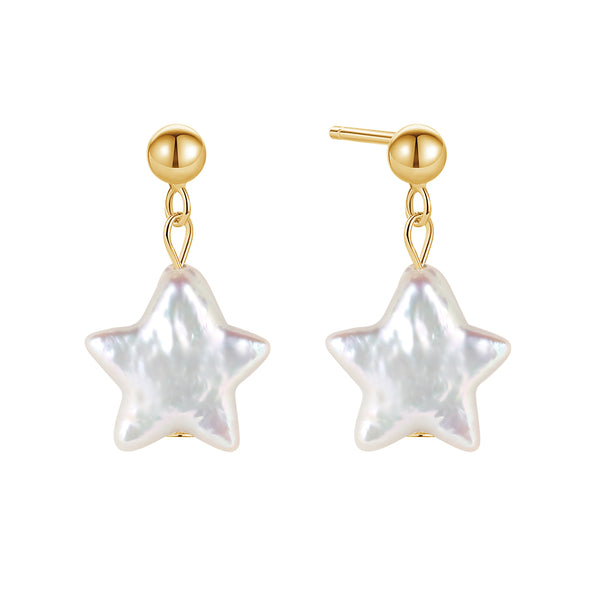 FE1711 925 Sterling Silver Natural Pearl Earrings